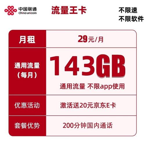 联通流量王卡套餐外流量