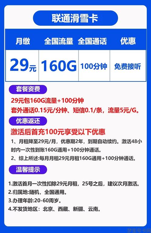 联通滑雪卡流量，畅享冰雪乐趣，网络连接不断线？