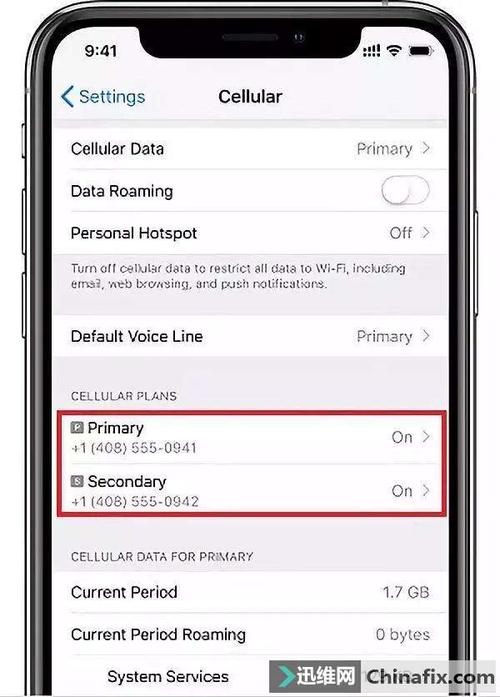 iphonexsmax双卡设置流量卡