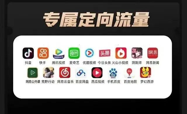 腾讯流量卡定向流量包括啥app