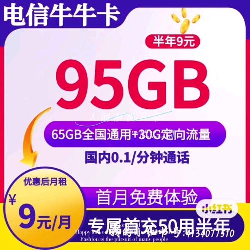 电信大流量卡全国大流量