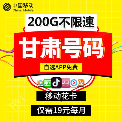 号码卡无限流量卡