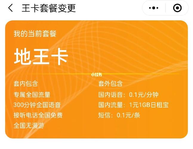 地王卡免流量和套餐流量