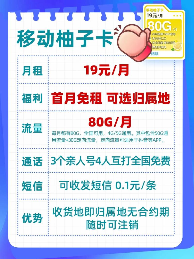 移动卡流量卡可选号