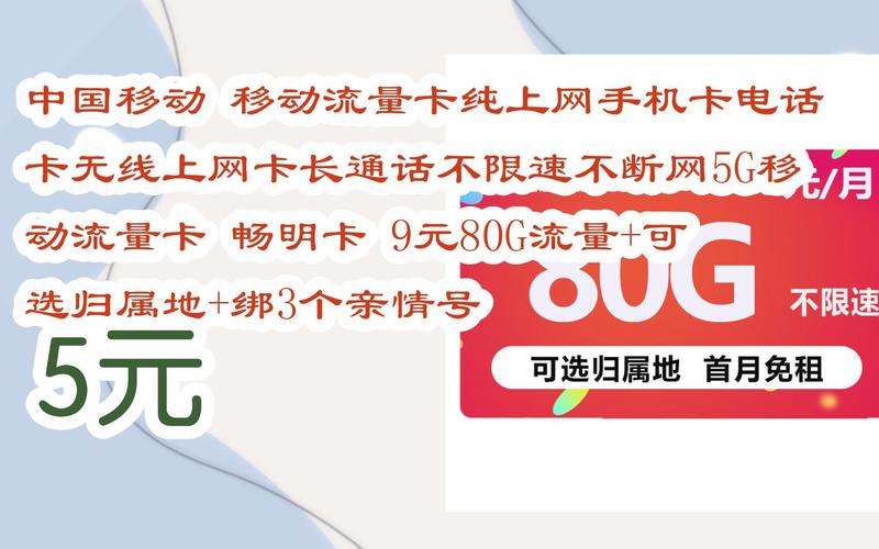 移动卡流量卡纯上网
