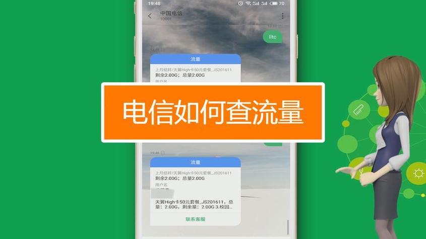 中国电信流量卡查流量