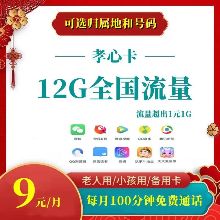 联通流量卡9元套餐包含多少流量？