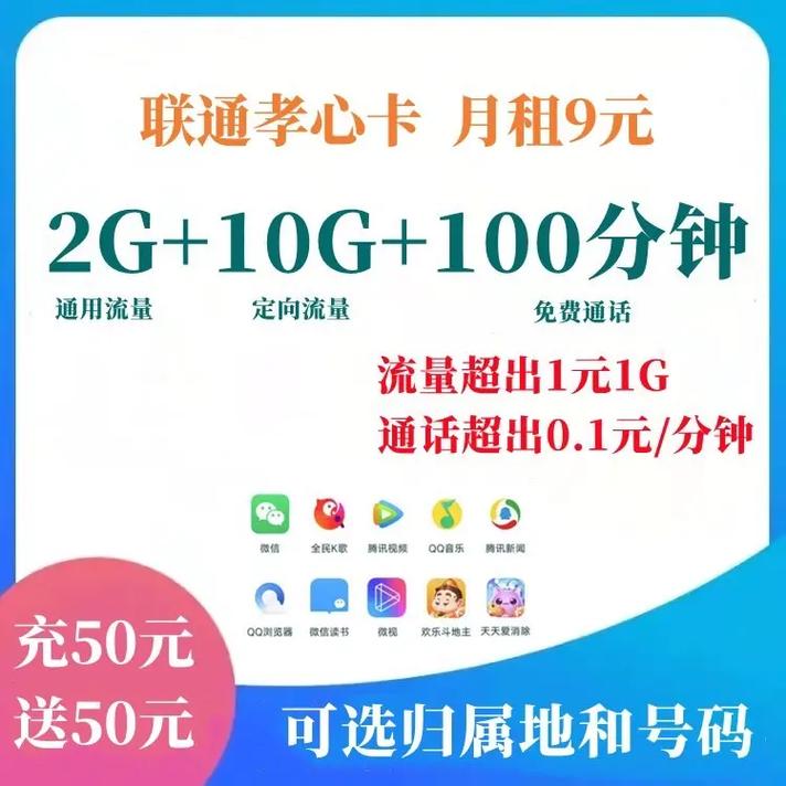 联通流量卡9元多少流量