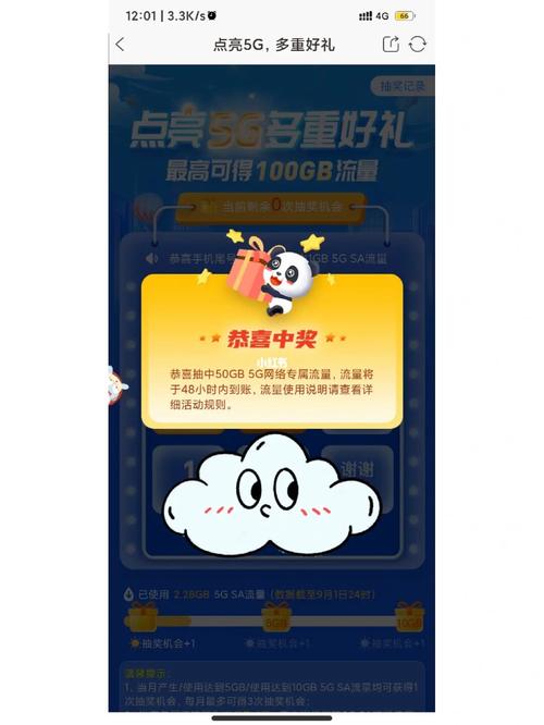 流量卡点券抽奖