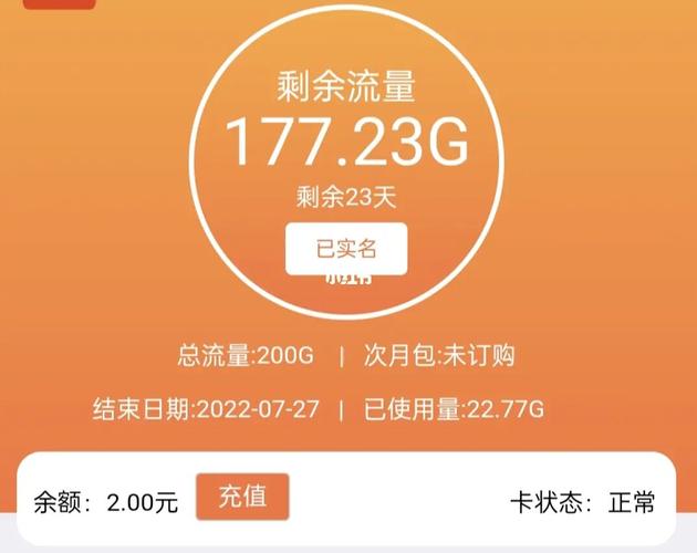 月底剩余流量卡