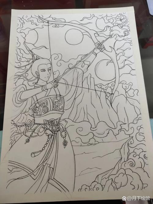 快手后羿怎么画