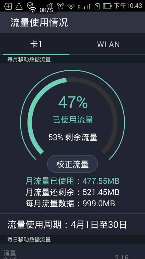 移动日租卡超出流量