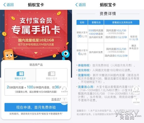 蚂蚁大宝卡消费换流量