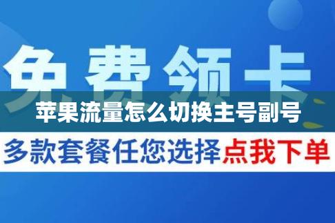 苹果如何调主副卡流量