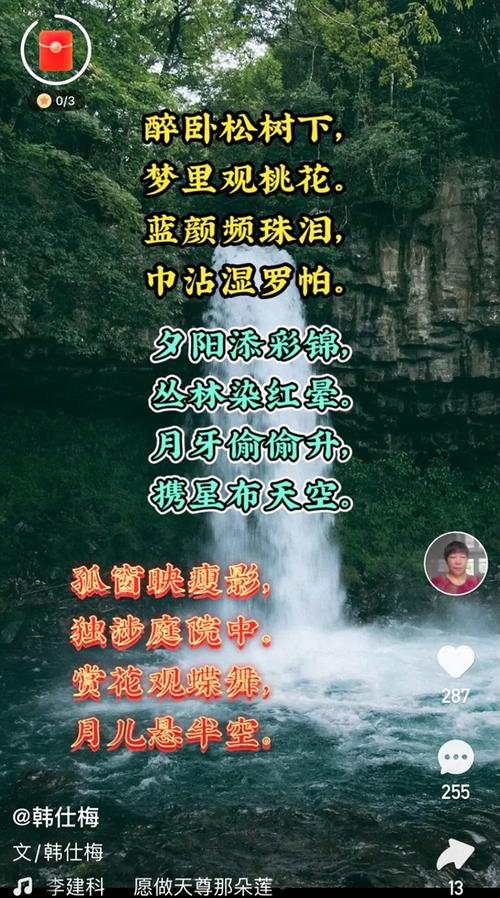 快手上怎么写诗