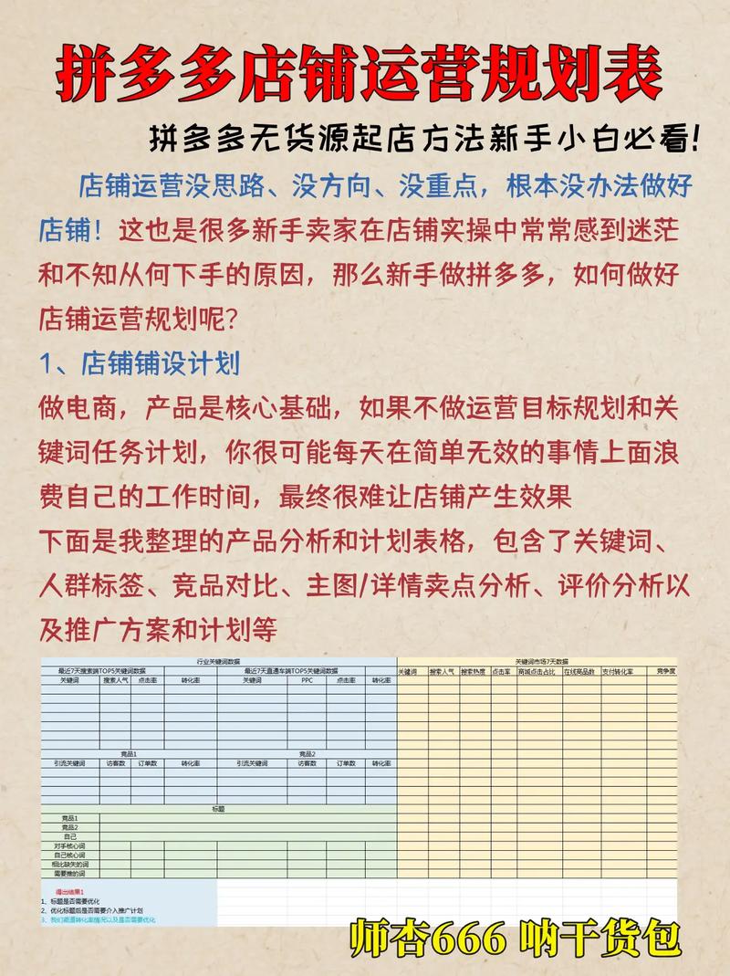 新手做拼多多该怎样运营?从哪开始学?(拼多多新手适合卖什么产品)