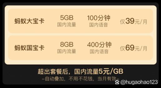蚂蚁大宝卡流量用不了