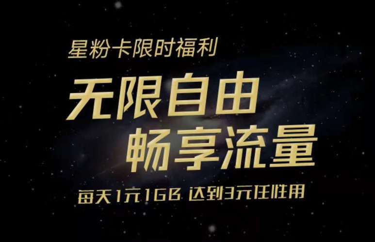 星粉卡免流量多少g