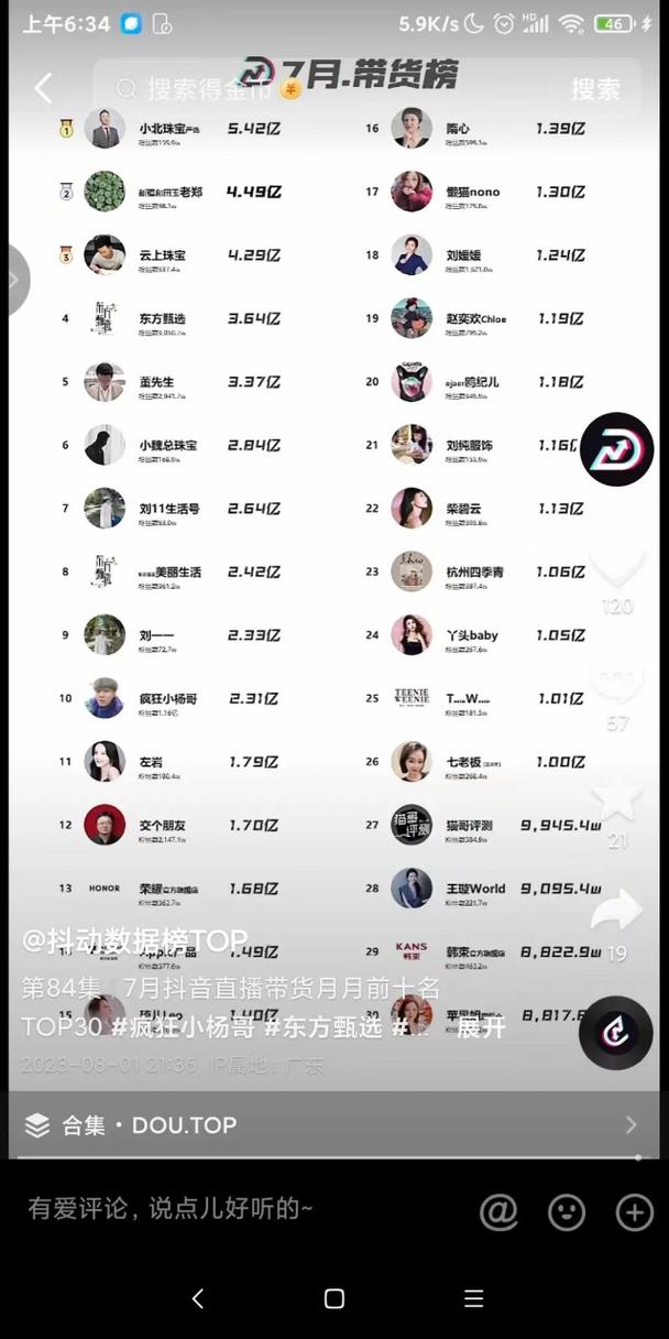 7月底抖音推荐什么软件