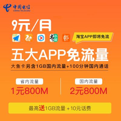 大鱼卡全部免流量吗