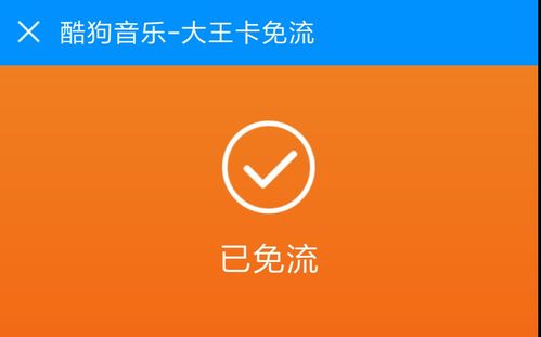 大王卡和酷狗免流量