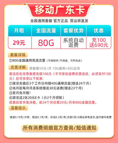 广东移动卡流量排行前十