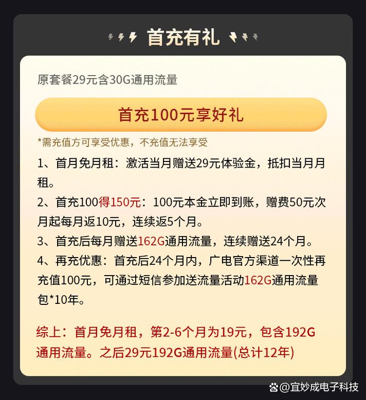 中国广电手机流量卡套餐