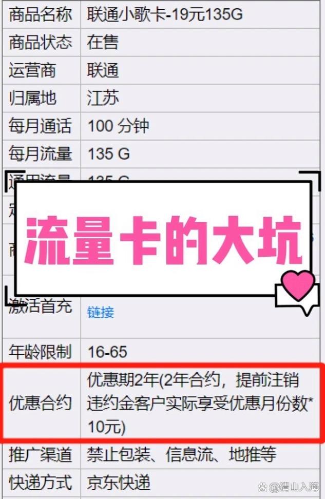 流量卡无合约啥意思呀