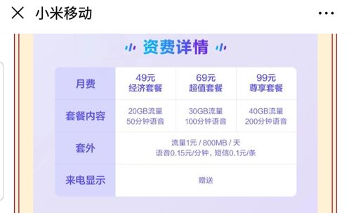 小米流量卡用哪种套餐