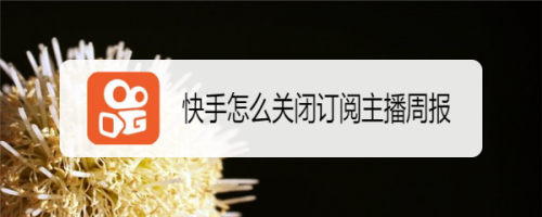 快手怎么取消周报
