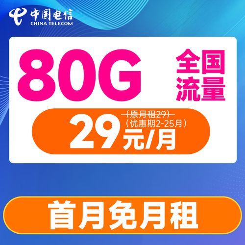 流量卡电信80