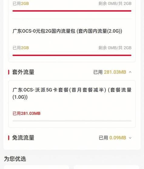 副卡流量用完收费不退