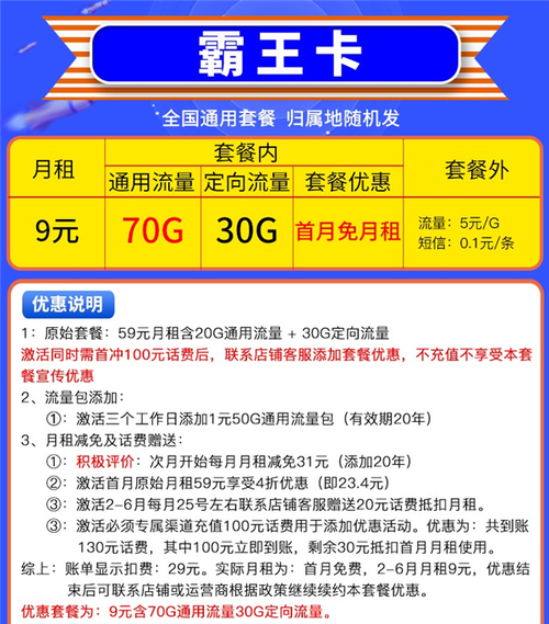 霸王卡的流量