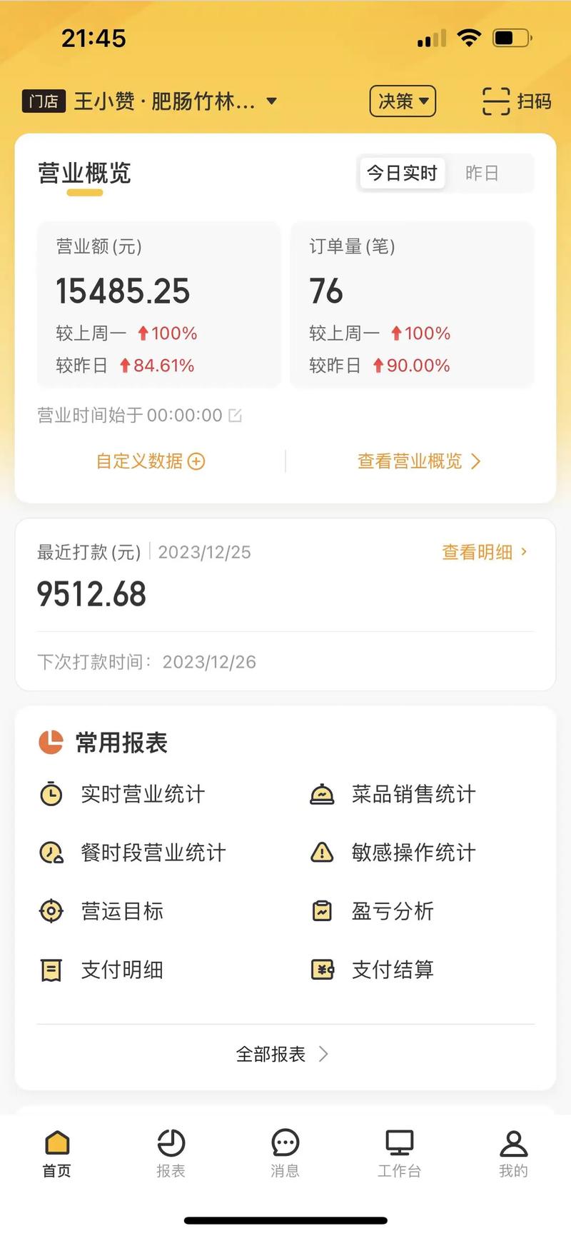 抖音小店营业额叫什么名