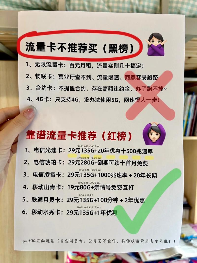 流量卡黑红榜