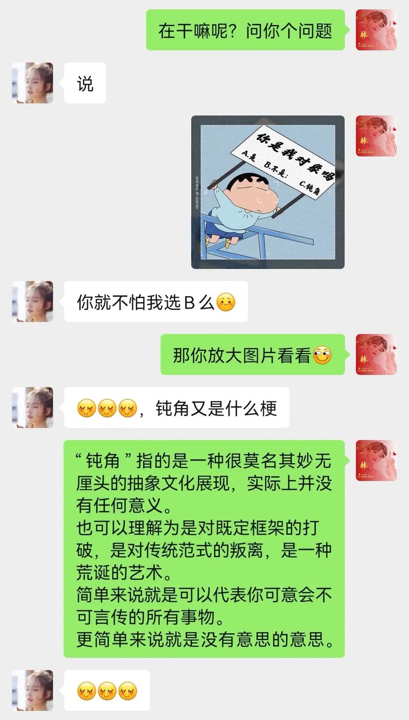 抖音上的钝角什么意思呀