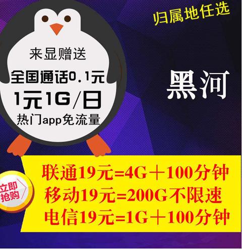 黑河地区流量卡