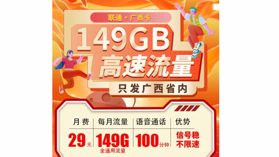联通专属流量月卡多少钱