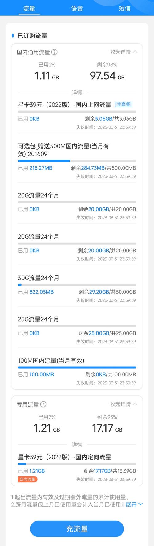 联通星卡总比实际流量