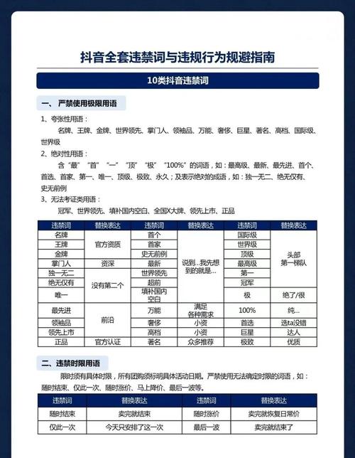 在抖音不能说什么词