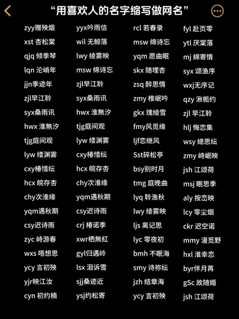 中年人取什么抖音号名字