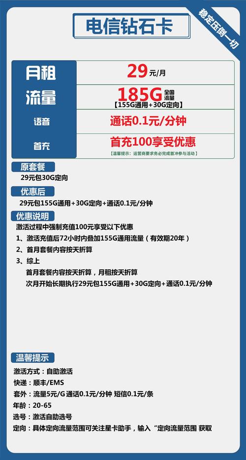 电信钻石卡流量