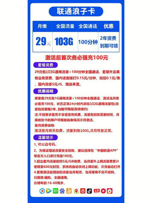 流量卡预存一百