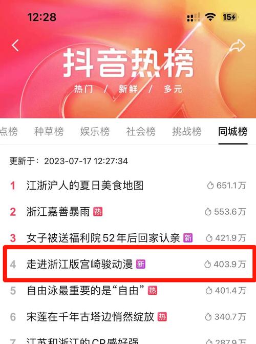 抖音什么时候推出热榜了