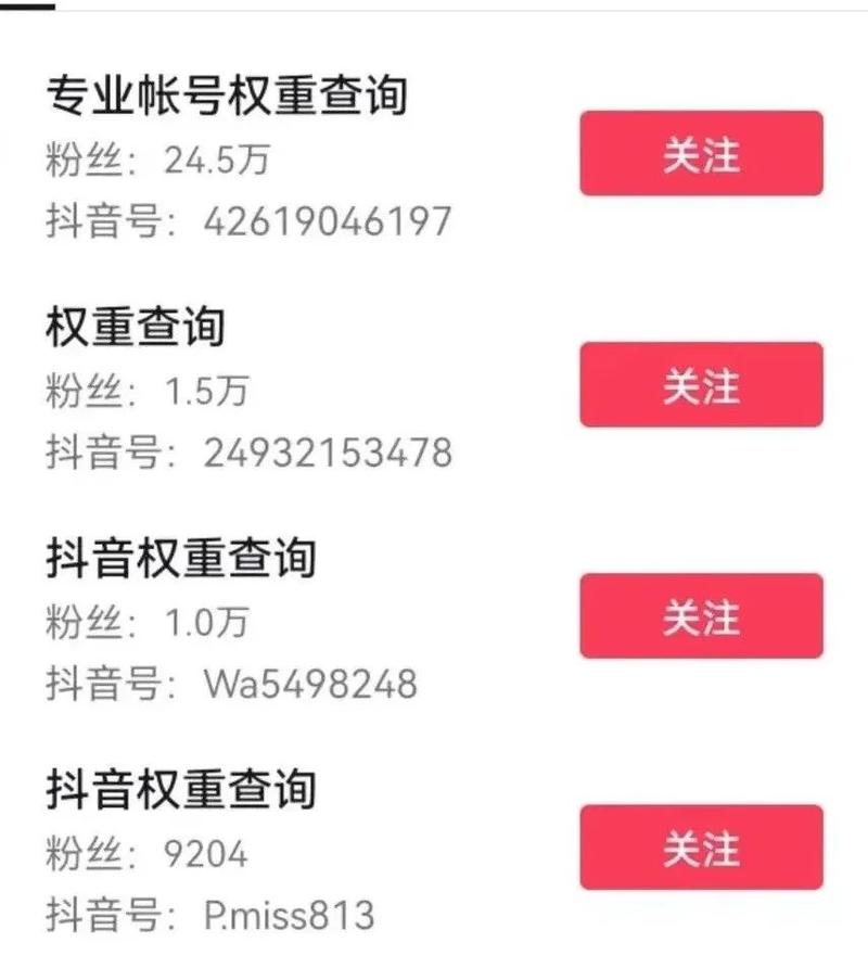 抖音查权重是什么意思呀