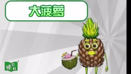 抖音上吃菠萝的梗是什么