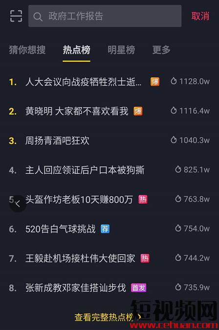 抖音热点开启有什么用处