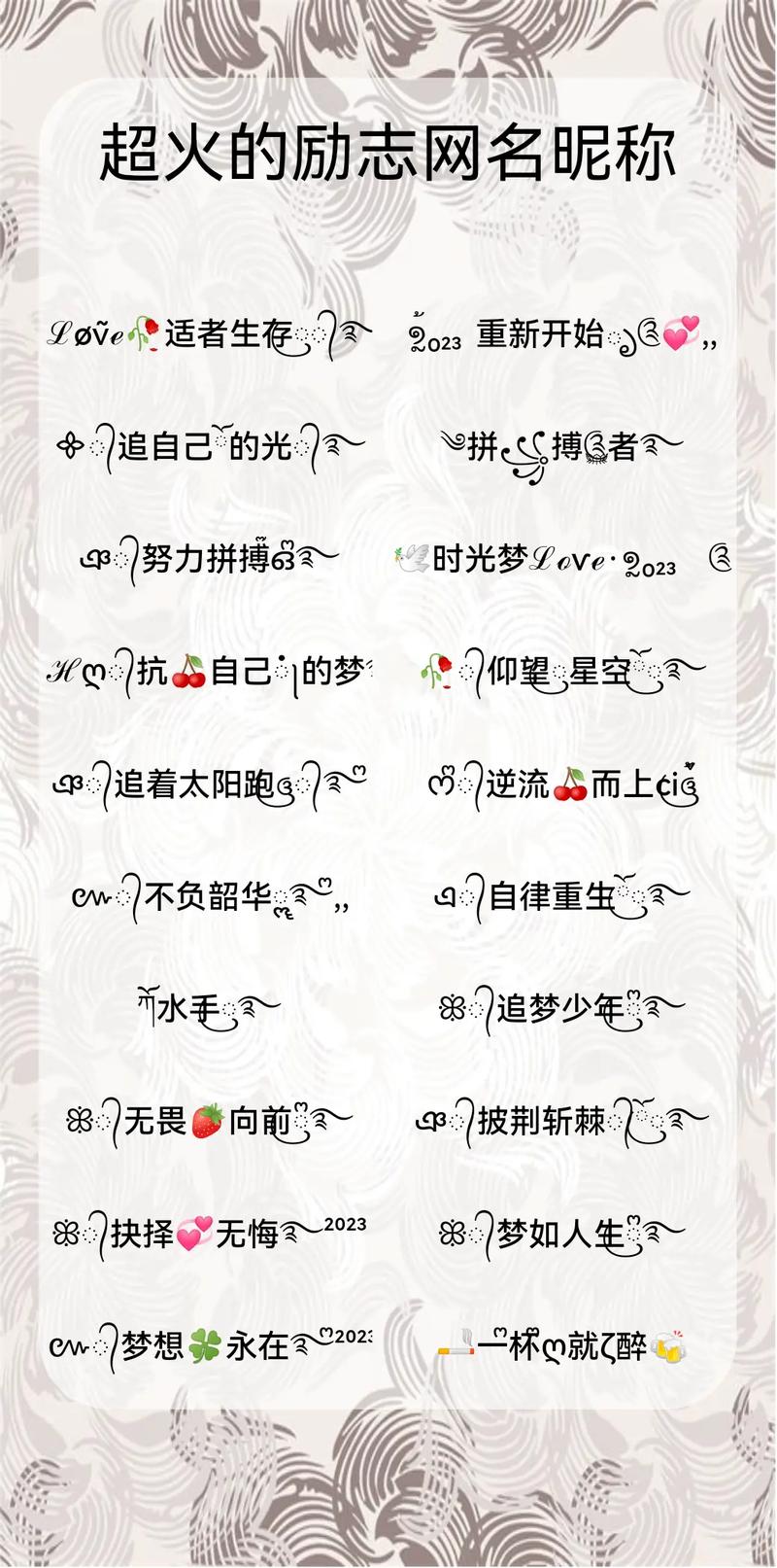 抖音里取什么名字最励志