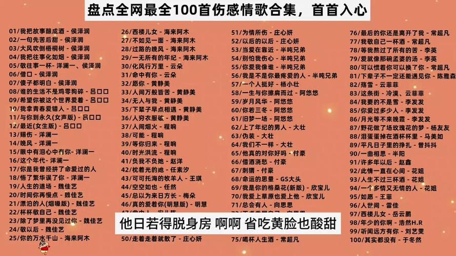 抖音最火5首情歌是什么