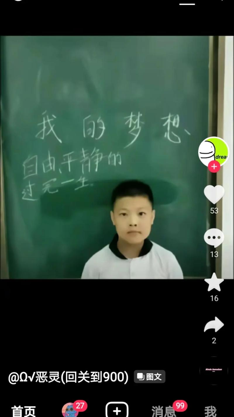 抖音多少人的梦想是什么
